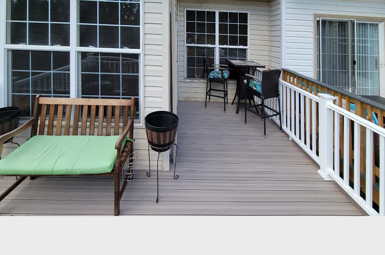 Before and After Deck - Ms. Fixit