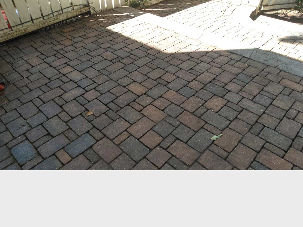 Before & After Patio Pressure Washing Ms. Fixit